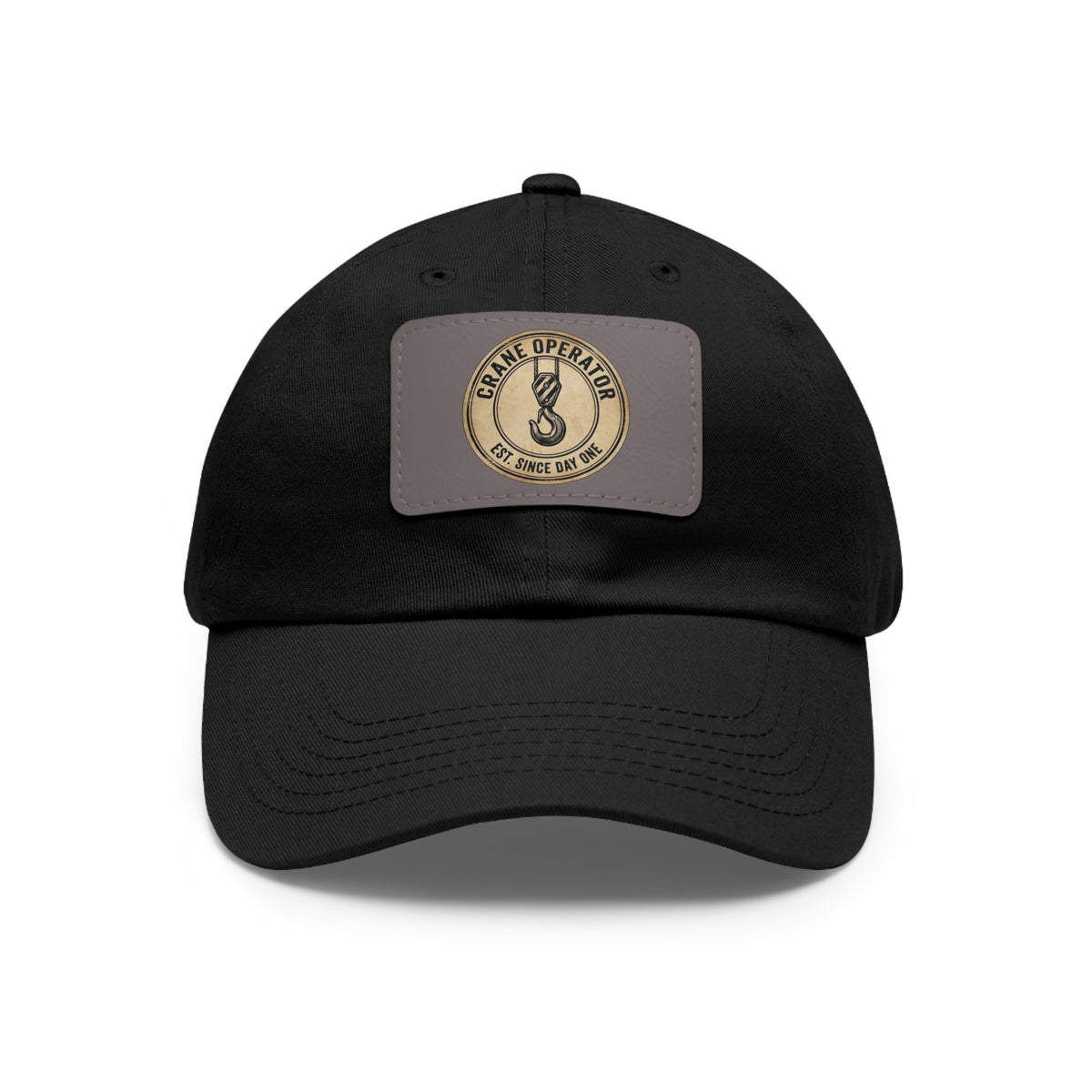 Crane Operator Dad Hat | Leather Patch Cap | Craneaholics