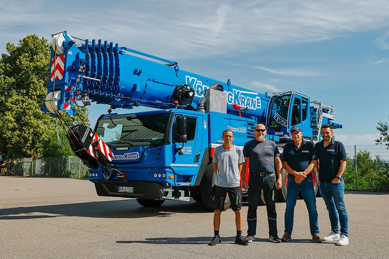 New Liebherr LTM 1150-5.4 mobile crane delivered to KönningKrane in Westphalia, Germany