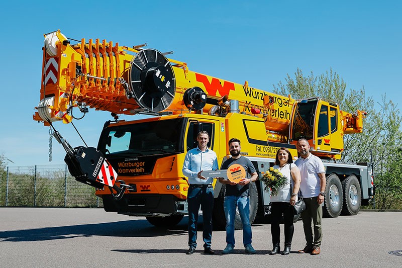 Liebherr LTM 1120-4.2 mobile crane delivered to Würzburger Kranverleih und Bergungsdienst in Germany