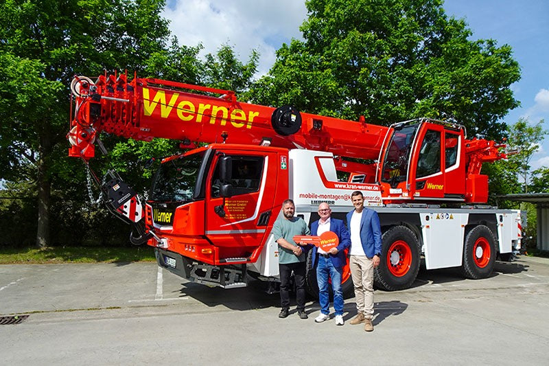 Liebherr LTM 1055-3.3 mobile crane delivered to Montage- und Kranservice Werner in Berlin-Mahlsdorf, Germany