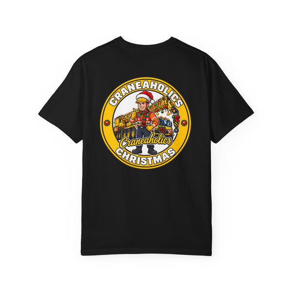 Merry & Heavy Christmas Crane Shirt | Crane Operator Holiday Tee | Craneaholics Comfort Colors