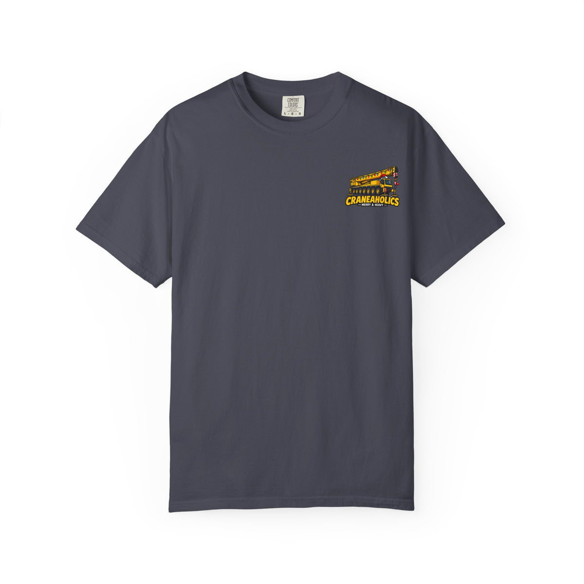 Merry & Heavy Christmas Crane Shirt | Crane Operator Holiday Tee | Craneaholics Comfort Colors
