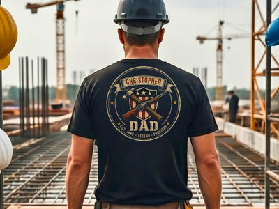 Personalized Customizable Dad Shirt, Custom Name Father’s Day Gift for Men