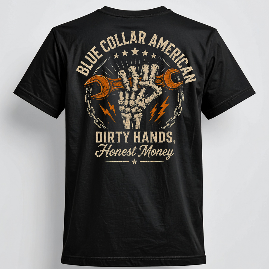 Craneaholics American Dream Dirty Hands Honest Money Tee alternate view