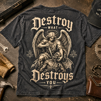 Craneaholics Destroy What Destroys You Vintage Tee — image 5
