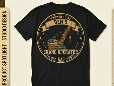 Personalized Crane Operator Dad Shirt
