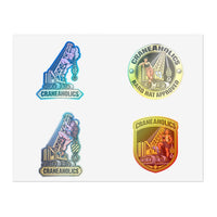 Craneaholics Hard Hat Sticker 4-Pack | Crane Girl Crawler Variety Bundle Die-Cut Decals — image 4