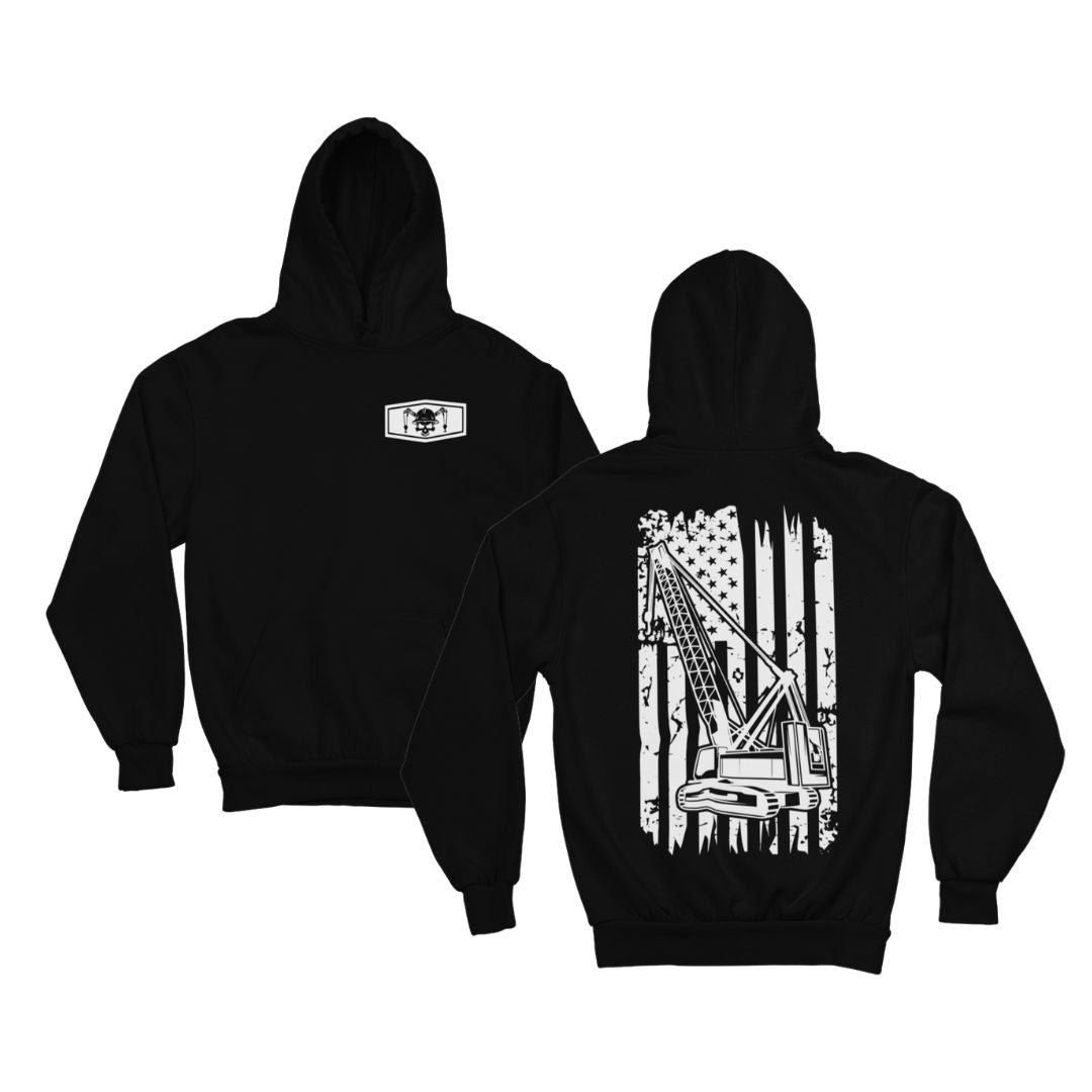 American Flag Crane Hoodie