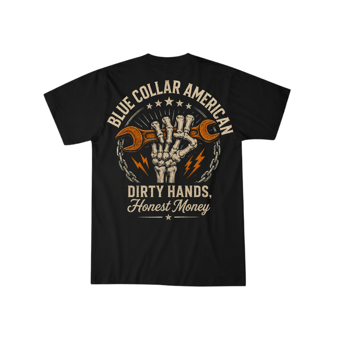 Craneaholics American Dream Dirty Hands Honest Money Tee