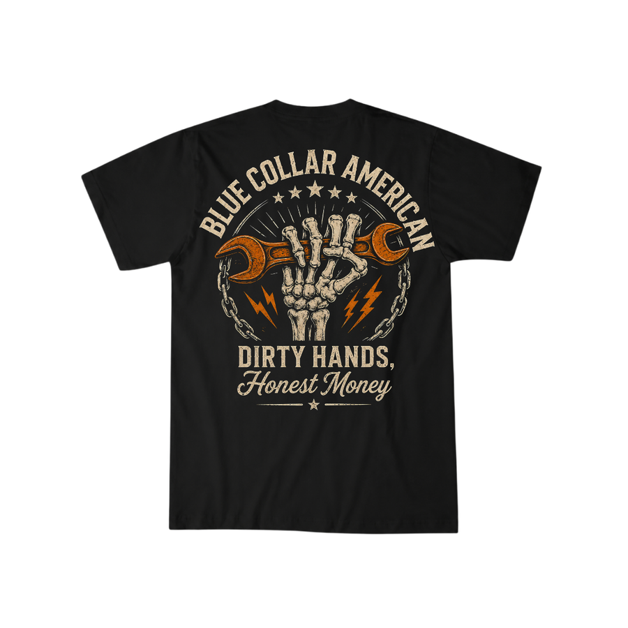 Craneaholics American Dream Dirty Hands Honest Money Tee