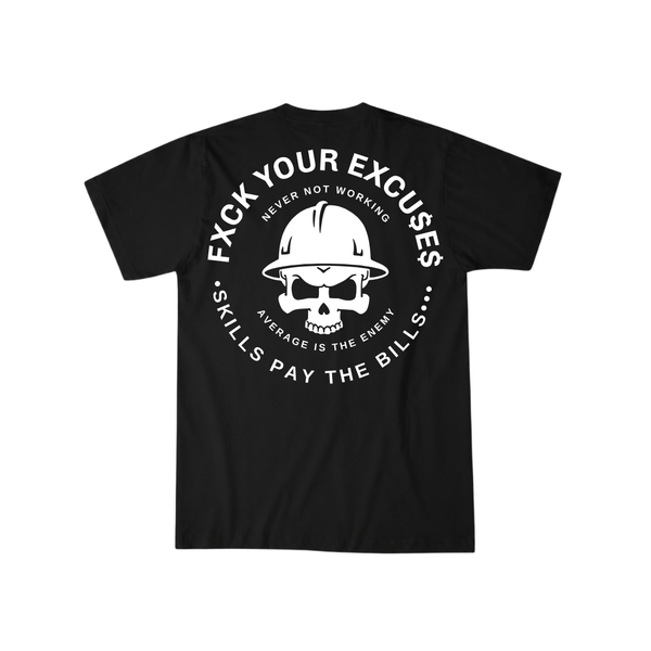 Skills Pay Bills T-Shirt: Blue Collar Construction Apparel
