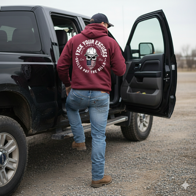 Faith, Family, Freedom American Blue Collar Premium Hoodie
