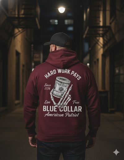 Craneaholics American Grind Premium Hoodie - Product Detail 3