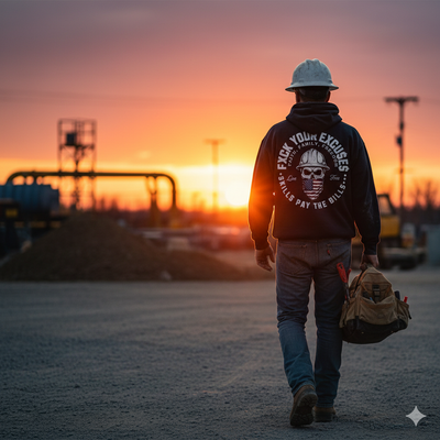 Faith, Family, Freedom American Blue Collar Premium Hoodie