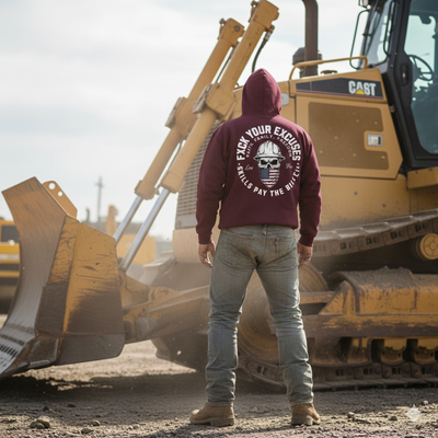 Faith, Family, Freedom American Blue Collar Premium Hoodie