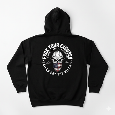 Faith, Family, Freedom American Blue Collar Premium Hoodie