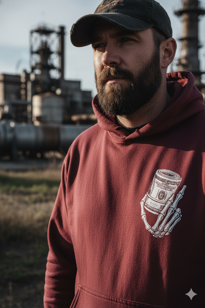 American Grind Mens Blue Collar Premium Hoodie