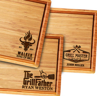 Premium Personalized BBQ Cutting Board Gift Set — Custom Engraved Father's Day Gift for Dad — image 8
