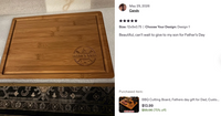 Corner Design V2 — Personalized BBQ Cutting Board for Dad — image 7