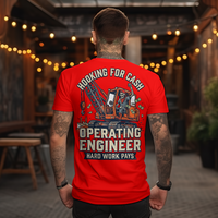 Craneaholics Operating Engineer Hooking for Cash Tee — image 7