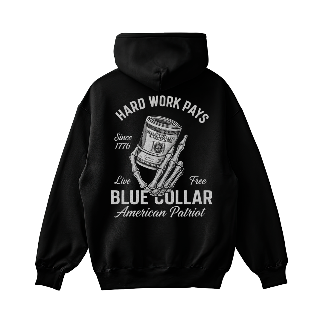 Craneaholics American Grind Premium Hoodie | Blue Collar
