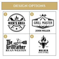 Corner Design V2 — Personalized BBQ Cutting Board for Dad — image 4