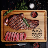 Corner Design V2 — Personalized BBQ Cutting Board for Dad
